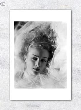 明星海报 卡洛 朗白 卡罗尔 隆巴德 Carole Lombard 装饰画客厅