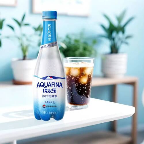 百事可乐纯水乐苏打气泡水410ml*24瓶特价0糖0卡原味气泡水饮品 - 图3
