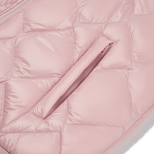 波司登官方奥莱连帽轻薄羽绒服女短款时尚保暖卫衣拼接短款外套