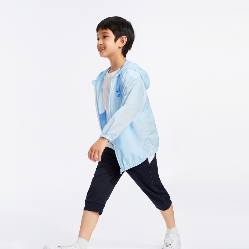 波司登奥莱男女童防晒衣原纱防晒凉感透气轻薄舒适夏季防晒服简约 - 图3