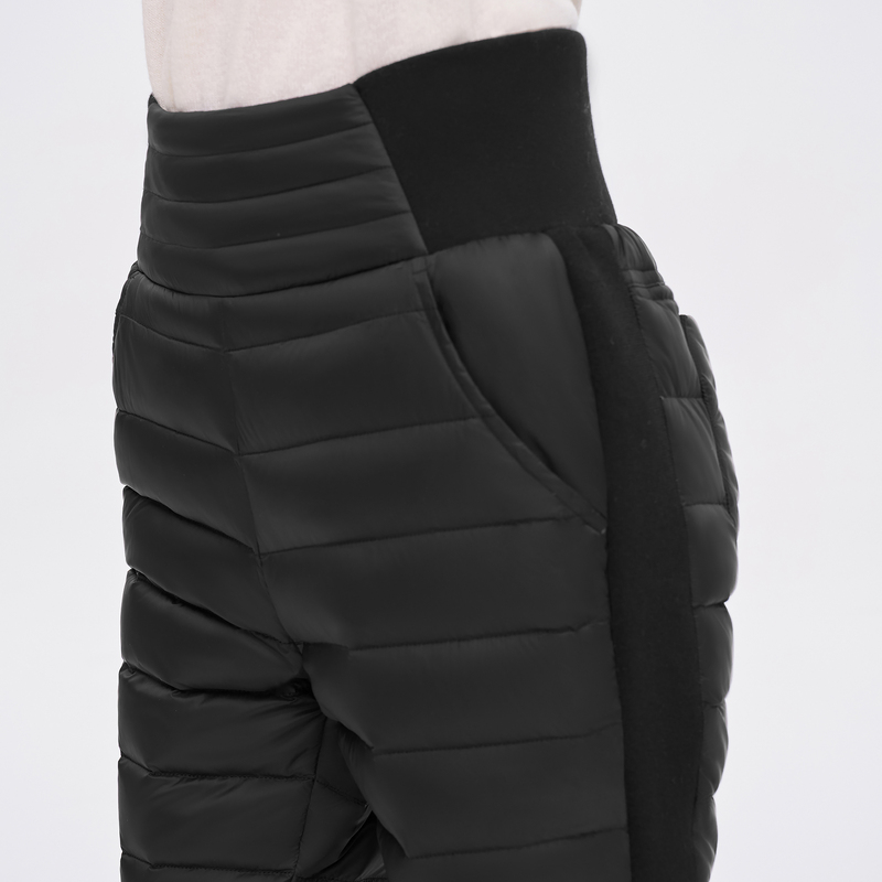 [新国标]波司登奥莱秋女弹力松紧腰鸭绒羽绒裤长裤保暖内搭休闲