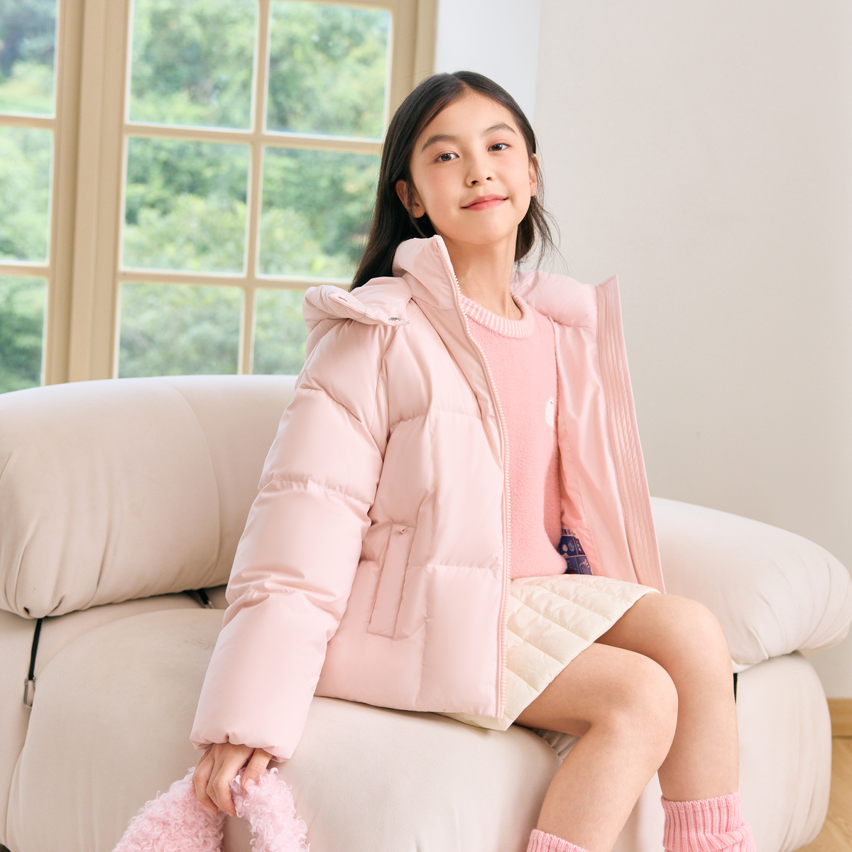 波司登冬季新款男女潮流时尚运动保暖舒适厚羽绒服儿童外套 - 图3