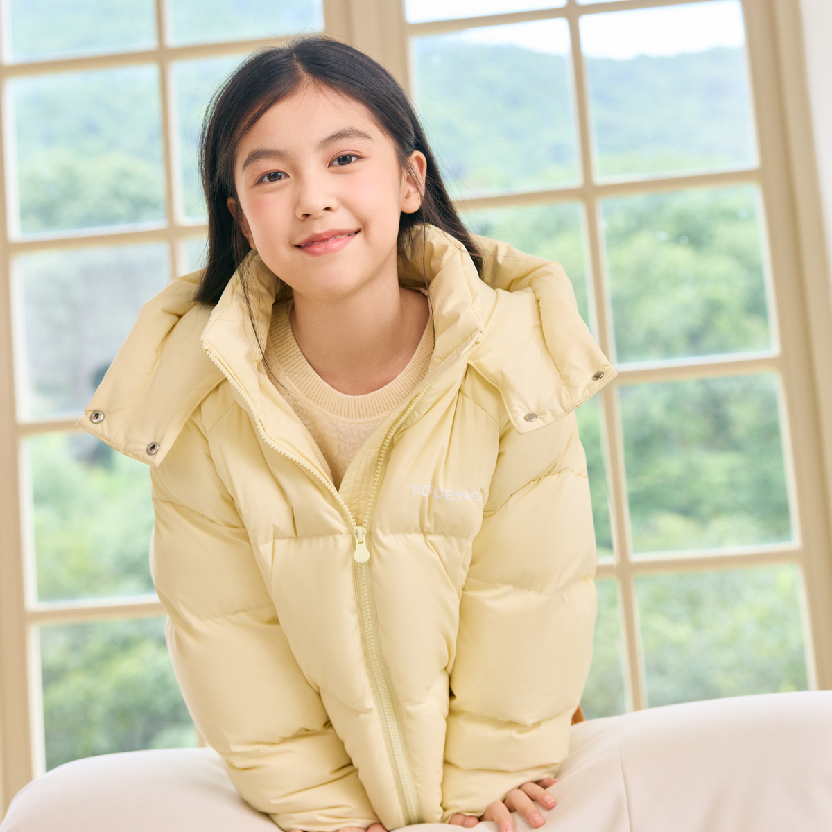 波司登冬季新款男女潮流时尚运动保暖舒适厚羽绒服儿童外套 - 图2