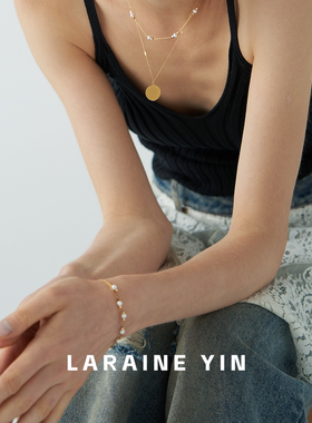 LARAINE YIN小众高级感珍珠手链双层设计手饰腕饰情人节送礼