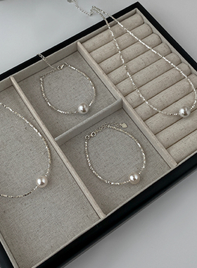 碎银子施家珍珠情侣珍珠项链