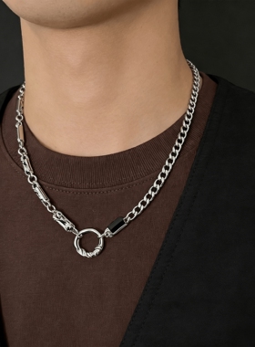 男士钛钢不掉色个性百搭项链