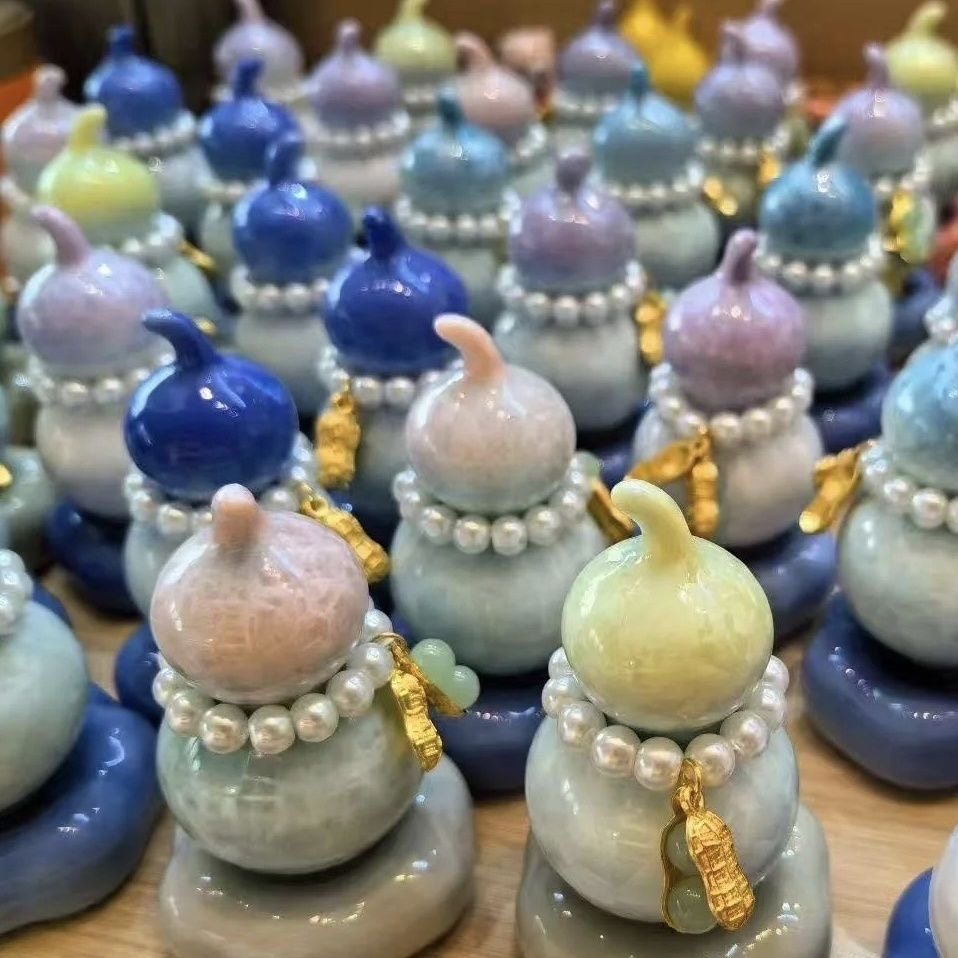 网红款冰晶葫芦转转乐陶瓷新中式茶道茶玩家居饰品（挂件随机发）,淘宝优惠券,粉丝福利购,淘宝优惠卷