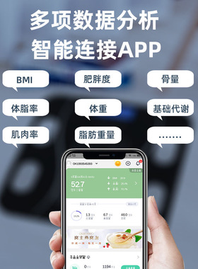 蓝牙APP精准体脂体重秤