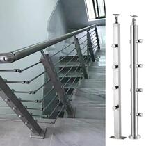 Stainless Steel Stairway Column Guardrails Wear Tube Drawing Armrests Mall Indoor outdoor Balcony Platform Fencing Customisation