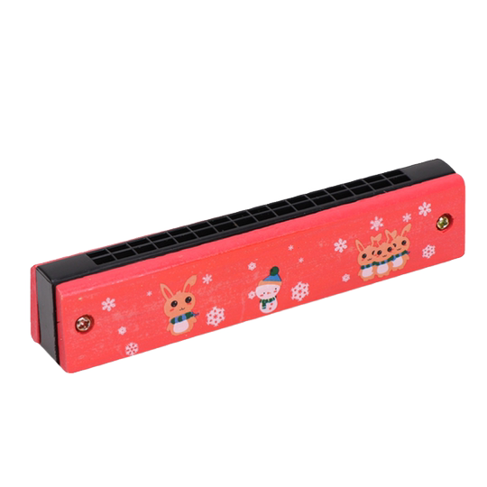 Children's harmonica/wooden beginner's wind instrument primary school student kindergarten creative gift harmonica 16 holes