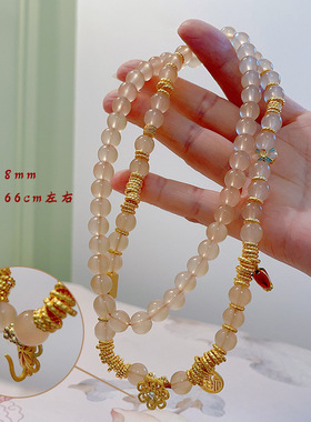 【杭州灵隐官方】珍珠水晶项链