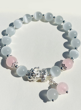 【杭州灵隐官方】貔貅猫眼石手串