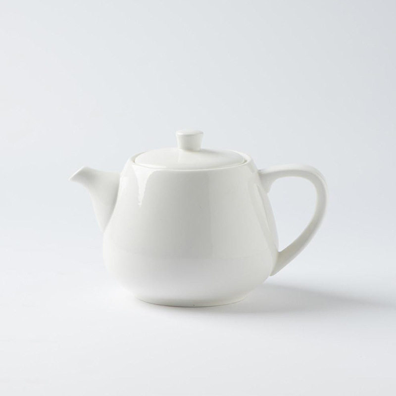 唐山骨瓷纯白茶壶家用简约下午茶壶咖啡壶手工泡茶单壶带过滤孔,淘宝优惠券,粉丝福利购,淘宝优惠卷