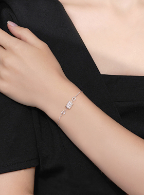 转运珠好运连连纯银项链