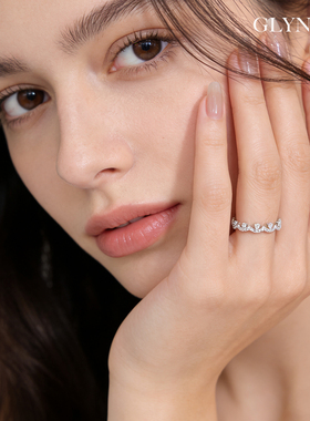 纯银高级感蕾丝叠戴戒指