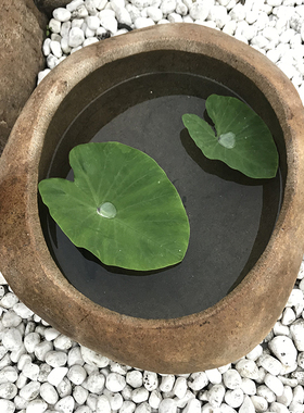 石头流水户外花盆庭院造景摆件