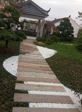 古建筑复古怀旧别墅园林汀步石