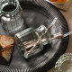 Sheli Design Fruit Fork Storage Can Glass Bottle
