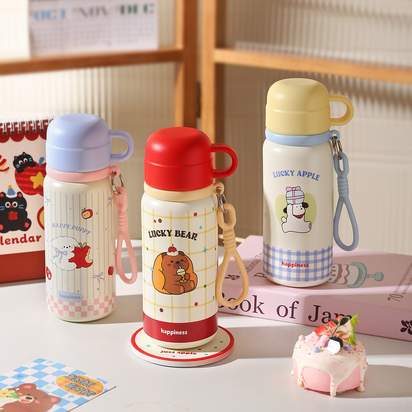 舍里卡通儿童保温杯可爱水杯学生上学吸管杯子实用伴手礼生日礼物,淘宝优惠券,粉丝福利购,淘宝优惠卷