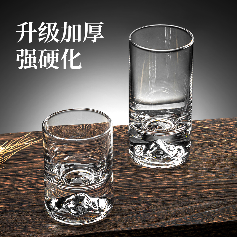 白酒杯套装轻奢家用二两高端酒具轻奢水晶玻璃100ml酒杯子分酒器-图1