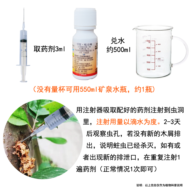 树木果树蛀虫药钻心虫天牛杀虫剂树干防蛀枇杷无花果树虫除虫农药 - 图2