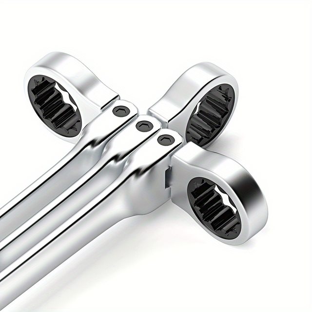 Universal 72-tooth ratchet wrench dual-purpose wrench movable head ratchet wrench opening plum blossom labor-saving fast wrench wrench