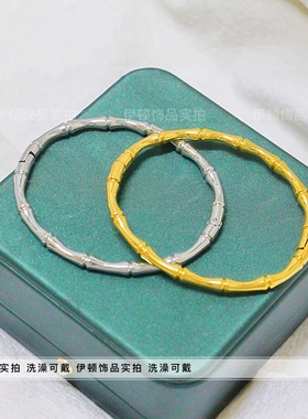 其他中国风通用钛钢竹节手镯