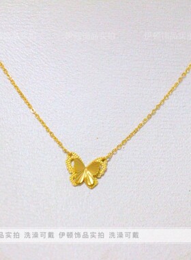 情人节礼物复古轻奢蝴蝶项链