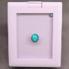 Australian Lightning Ridge natural blue-green earth color bare stone ring surface can be customized with inlaid ring pendant