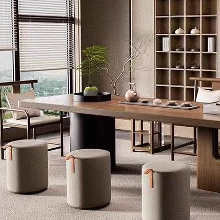 宋式美学设计师同款黑胡桃木茶桌椅高端定制办公室茶室茶楼泡茶桌,淘宝优惠券,粉丝福利购,淘宝优惠卷