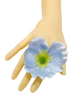特价虞美人仿真花朵罂粟花头汉服绢花装饰花diy发夹头饰 婚庆装饰
