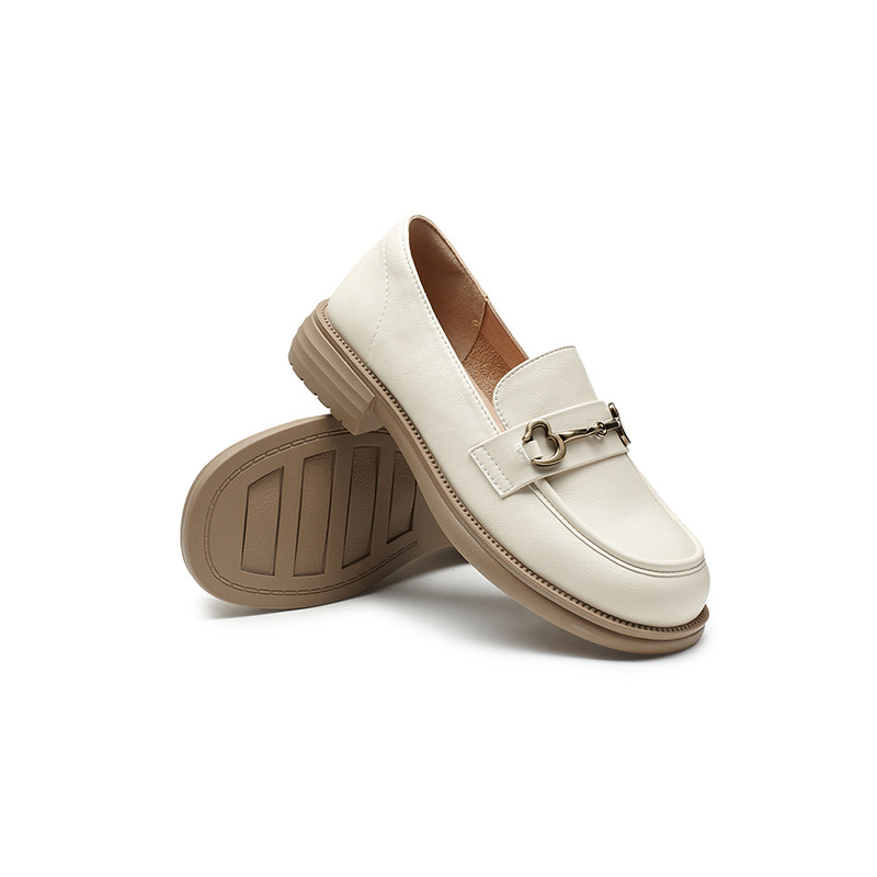 红蜻蜓女鞋休闲乐福鞋女秋季新款英伦复古小皮鞋时尚百搭女单鞋,淘宝优惠券,粉丝福利购,淘宝优惠卷