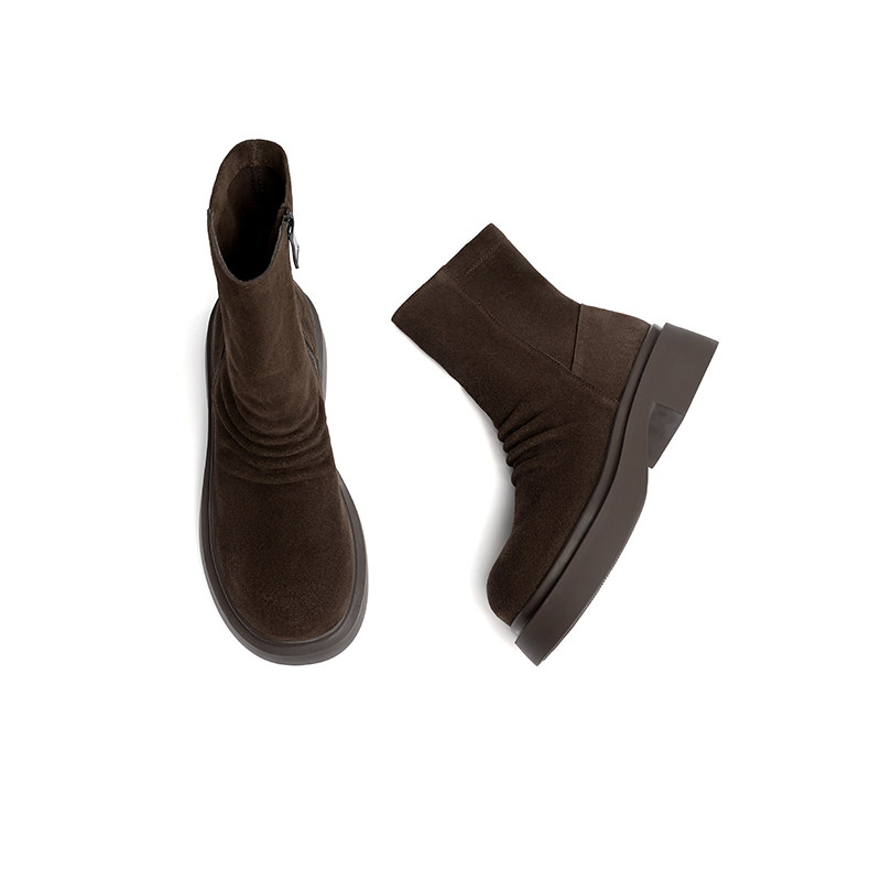 红蜻蜓弹力靴女冬季中筒舒适通勤显瘦弹力袜靴时尚瘦瘦靴,淘宝优惠券,粉丝福利购,淘宝优惠卷