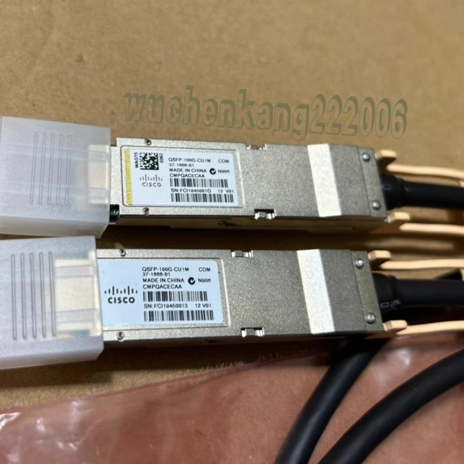 全新Cis co 思科QSFP-100G-CU1M 100GBASE-CR4连接线DAC堆叠线 - 图2