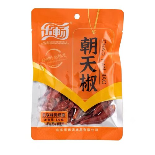 乐畅朝天椒干辣椒50g袋装红辣椒川菜火锅备料 满10袋江浙沪包邮 - 图0