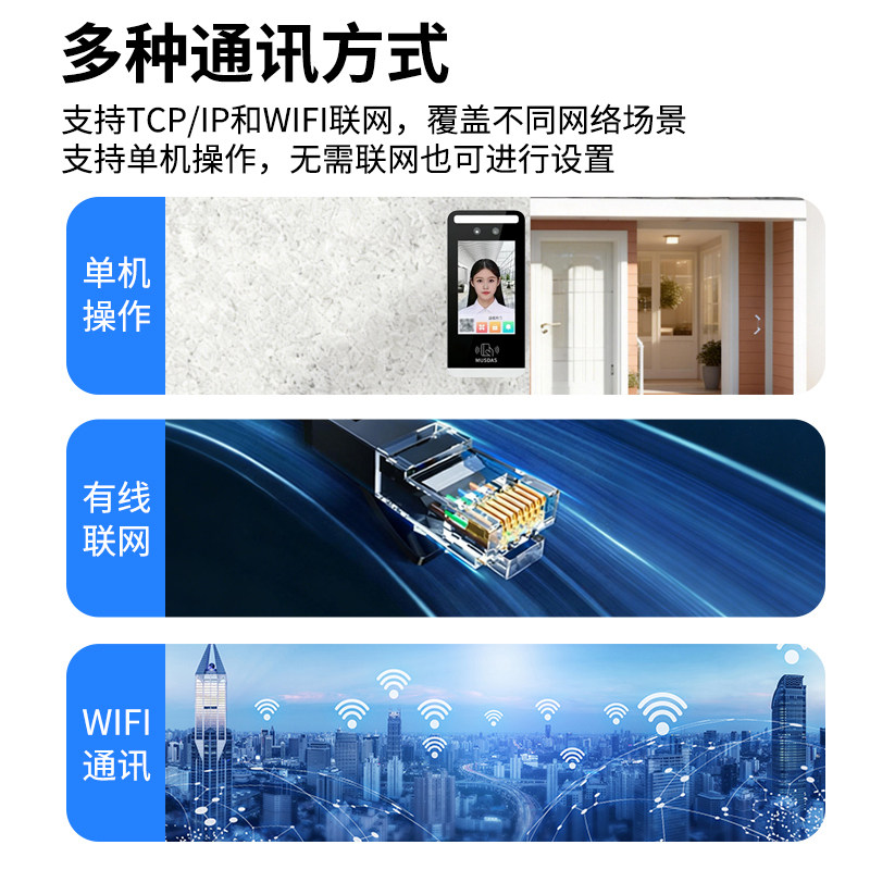 5-inch dynamic facial access control machine waterproof magnetic lock