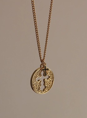 Heymen黑门旷野十字架镂空项链