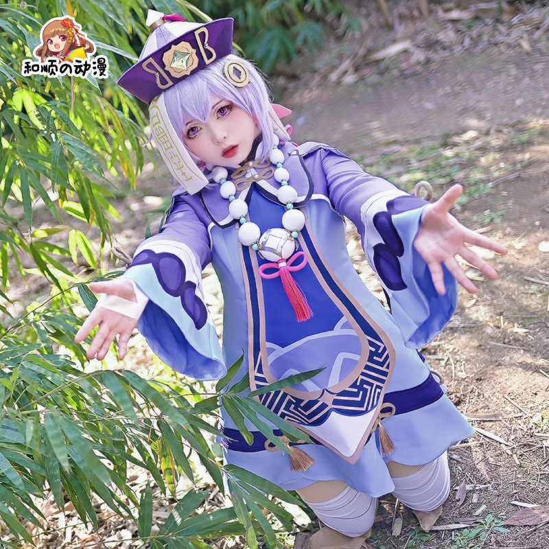 三分妄想製 七七 原神 Sサイズ フルセット 靴、ウィッグ付き - コスプレ