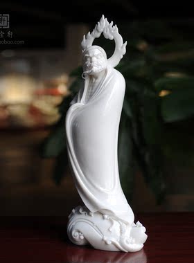 达摩禅意风工艺品摆件德化白瓷