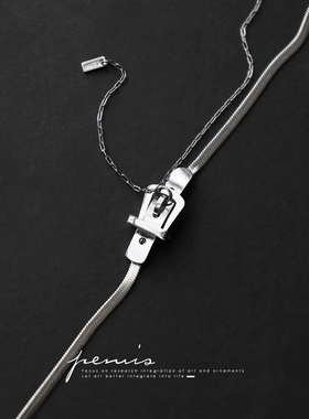 皮带扣钛钢蛇骨链男女同款项圈