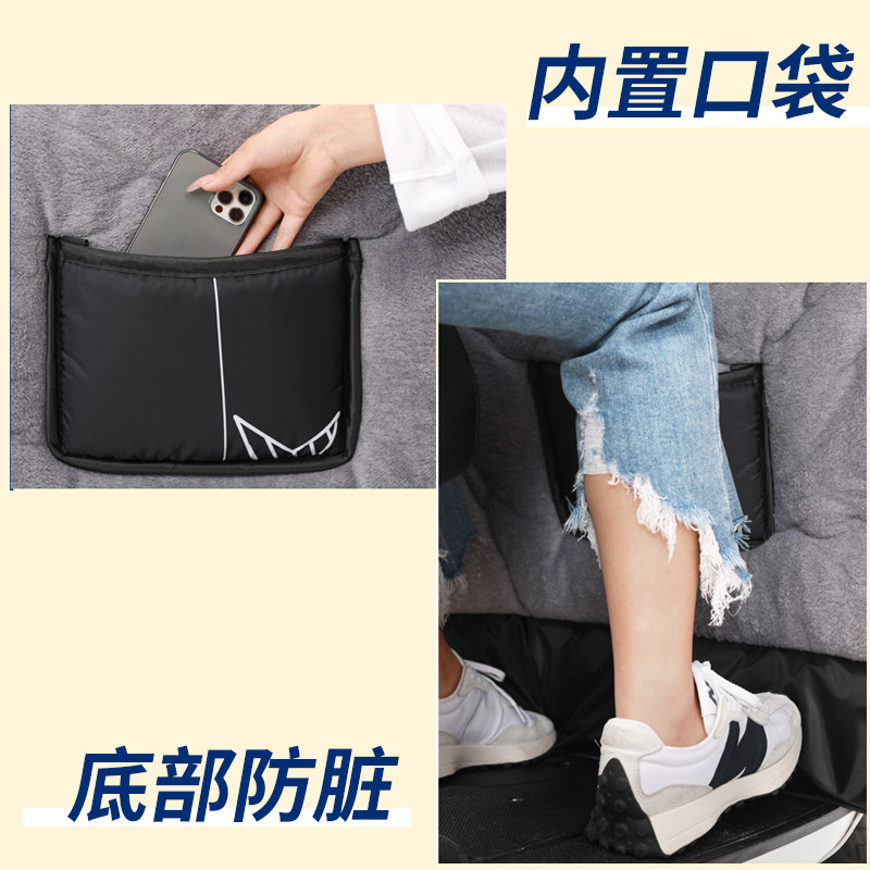 Electric vehicle windshield quilt winter all-inclusive plus velvet thickened shoulder pads battery motorcycle waterproof cover 2025 new model