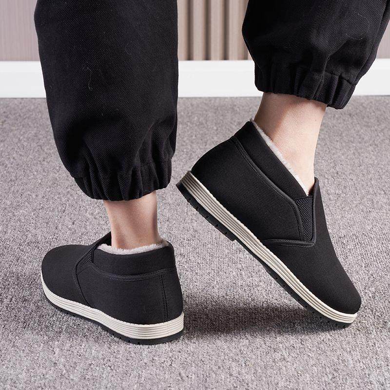 正品3520防加绒厚老北京布鞋男加棉高帮冬季保暖软底滑耐磨爸,淘宝优惠券,粉丝福利购,淘宝优惠卷