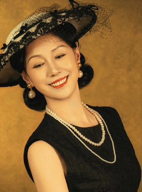 2025新款双层珍珠项链女士