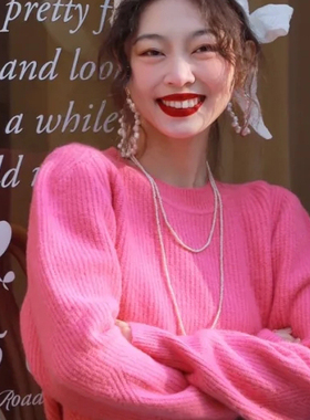 多层双层长款项链毛衣链小珍珠女