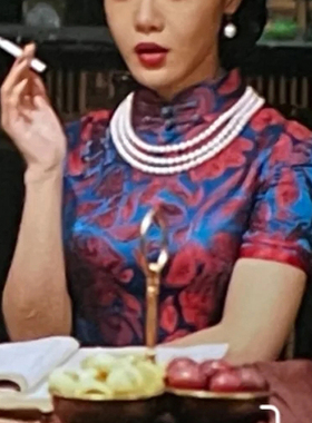 夏季搭配旗袍珍珠项链中长款颈链女士多层毛衣链子优雅锁骨链554