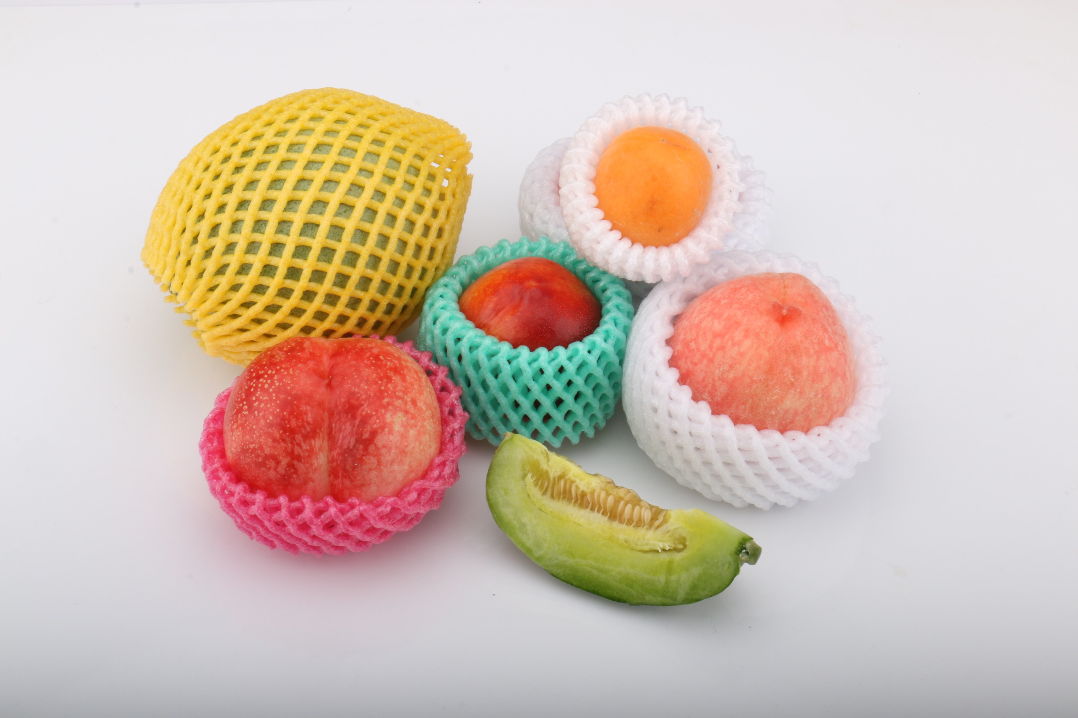 桃子网套水果网套苹果西红柿芒果橙子橘子梨网套防震泡沫网套批发