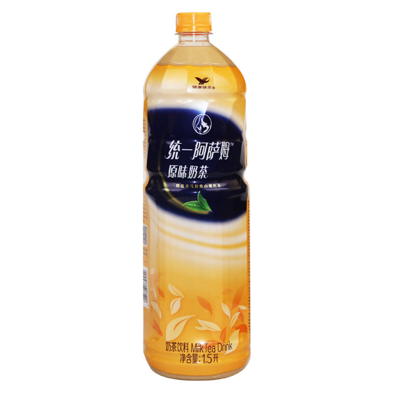 统一阿萨姆奶茶原味1.5L*6瓶整箱大瓶家庭畅饮网红即饮奶茶饮料 - 图0