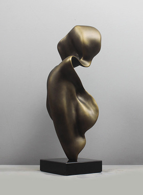 玻璃钢抽象雕塑摆饰轻奢艺术摆件