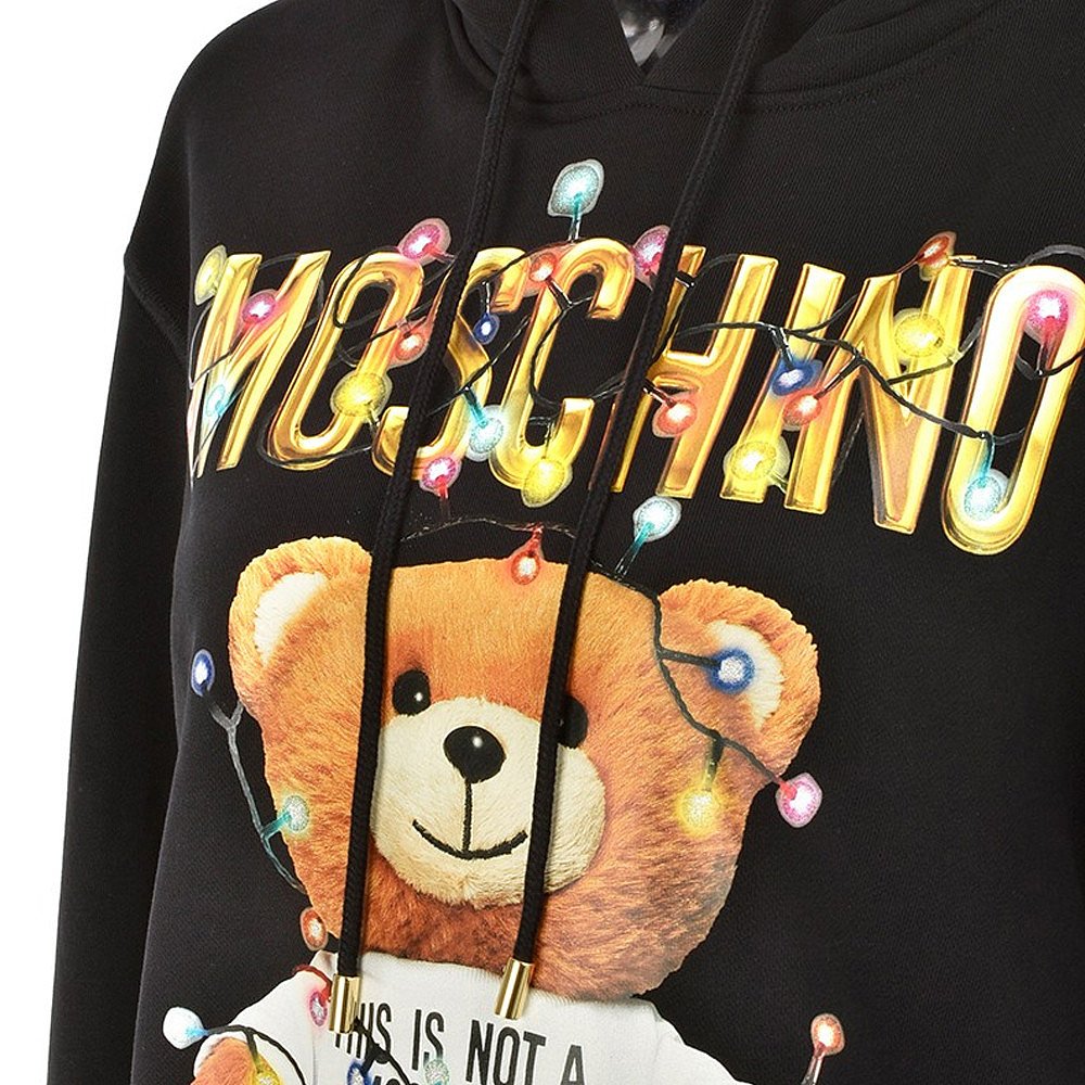 香港直邮MOSCHINO 女黑色女士卫衣/帽衫 3XA1799-4027-1555 - 图2