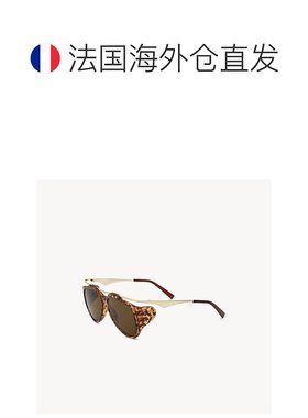 自营欧洲直邮YSL圣罗兰 AMELIA系列SL M137女士哈瓦那色/金色/棕